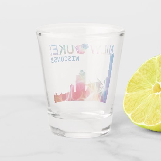 Milwaukee, Wisconsin Shot Glass Glas (Achterkant)