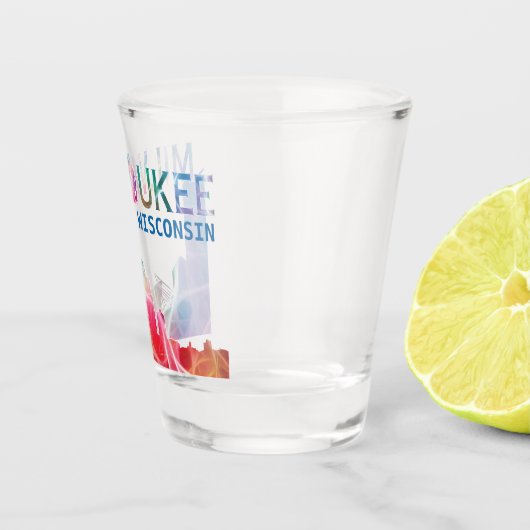 Milwaukee, Wisconsin Shot Glass Glas (Rechts)