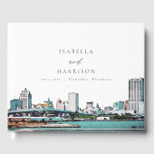 MILWAUKEE Wisconsin Skyline Bestemmingsreizen Gastenboek (Voorkant)