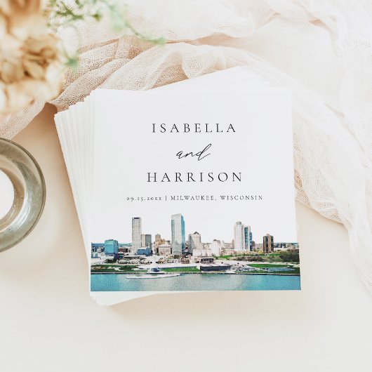 MILWAUKEE Wisconsin Skyline Bestemmingsreizen Servet