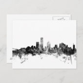 Milwaukee Wisconsin Skyline Briefkaart (Voorkant / Achterkant)