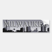 Milwaukee Wisconsin Skyline Bumpersticker (Voorkant)