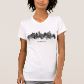 Milwaukee Wisconsin skyline BW T-shirt (Voorkant)