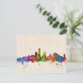 Milwaukee Wisconsin Skyline Cityscape Briefkaart (Staand voorkant)