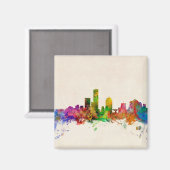 Milwaukee Wisconsin Skyline Cityscape Magneet (Voorkant / Achterkant)