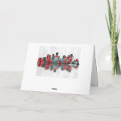 Milwaukee Wisconsin skyline Feestdagen Kaart (Achterkant)