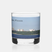 Milwaukee, Wisconsin skyline glas (Achterkant)