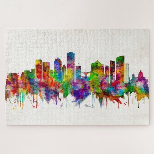 Milwaukee Wisconsin skyline Legpuzzel (Horizontaal)
