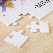 Milwaukee Wisconsin Skyline Legpuzzel (Zijkant)