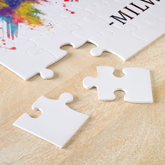 Milwaukee Wisconsin Skyline Legpuzzel (Zijkant)