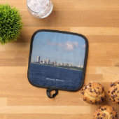 Milwaukee, Wisconsin skyline pot houder (Top down)