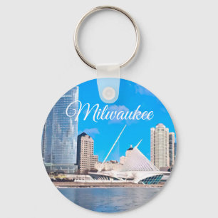 Milwaukee Wisconsin Skyline Sleutelhanger