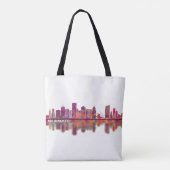 Milwaukee Wisconsin Skyline Tote Bag (Achterkant)