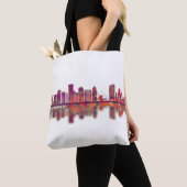 Milwaukee Wisconsin Skyline Tote Bag (Dichtbij)