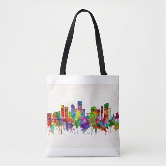Milwaukee Wisconsin skyline Tote Bag (Voorkant)