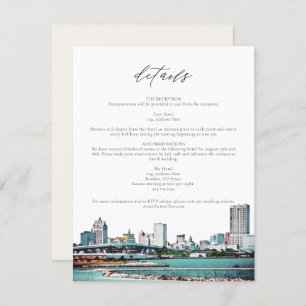 MILWAUKEE WISCONSIN Skyline Travel Details Kaart