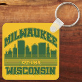 Milwaukee, Wisconsin Sleutelhanger (Achterkant)