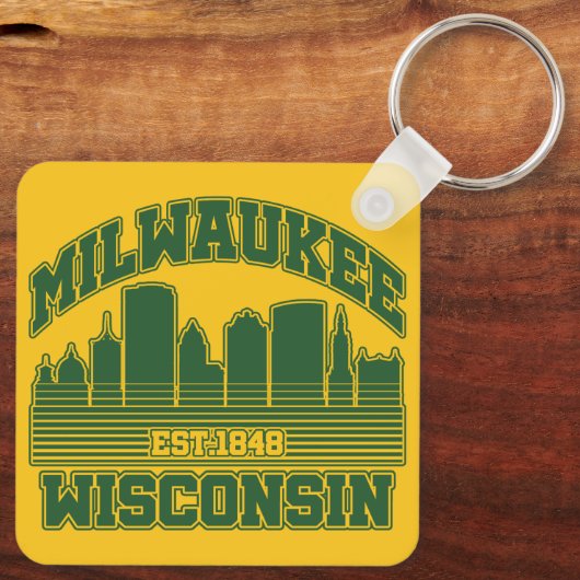 Milwaukee, Wisconsin Sleutelhanger (Achterkant)
