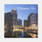 Milwaukee, Wisconsin Souvenir Keepsake Magneet (Voorkant)