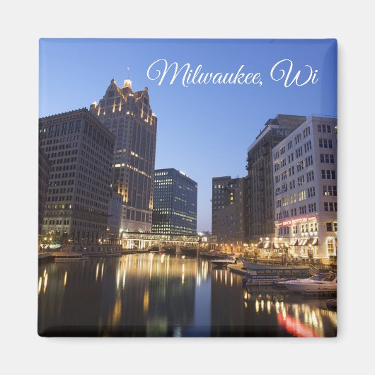 Milwaukee, Wisconsin Souvenir Keepsake Magneet (Voorkant)