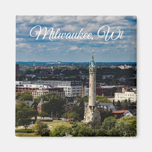 Milwaukee, Wisconsin Souvenir Keepsake Magneet