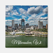 Milwaukee, Wisconsin Souvenir Keepsake Magneet (Voorkant)