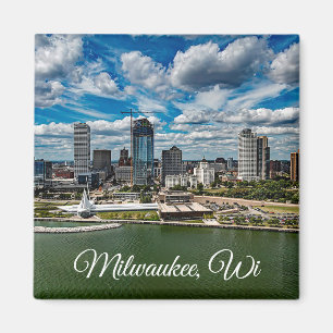 Milwaukee, Wisconsin Souvenir Keepsake Magneet
