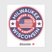 MILWAUKEE, Wisconsin Sticker (Vel)