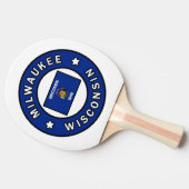 Milwaukee Wisconsin Tafeltennisbatje (Zijkant)