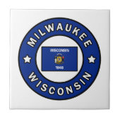 Milwaukee Wisconsin Tegeltje (Voorkant)