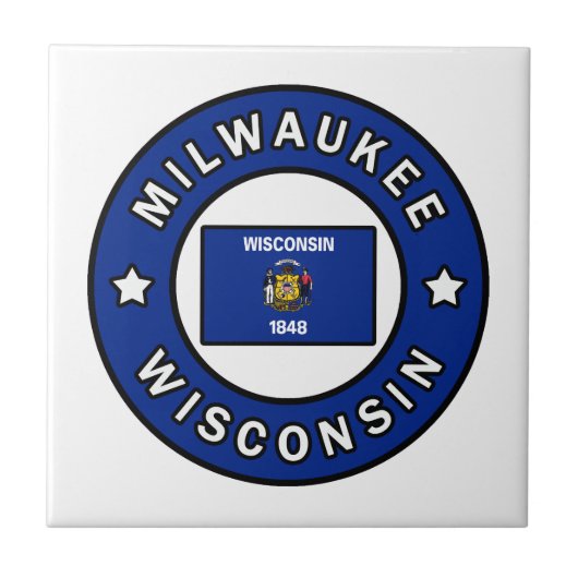 Milwaukee Wisconsin Tegeltje (Voorkant)