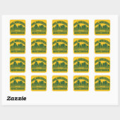 Milwaukee, Wisconsin Vierkante Sticker (Vel)