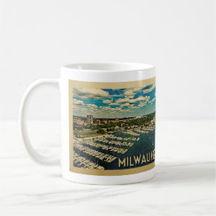 Milwaukee Wisconsin Vintage Travel Koffiemok