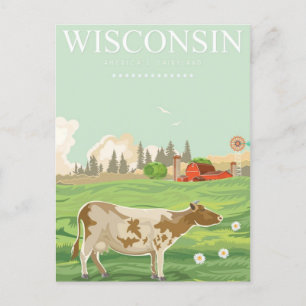 Milwaukee Wisconsin Vintage Travel Verenigde State Briefkaart