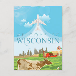 Milwaukee Wisconsin Vintage Travel Verenigde State Briefkaart