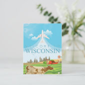 Milwaukee Wisconsin Vintage Travel Verenigde State Briefkaart (Staand voorkant)