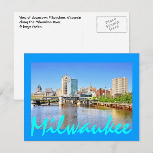 Milwaukee, Wisconsin, VS Briefkaart (Voorkant / Achterkant)