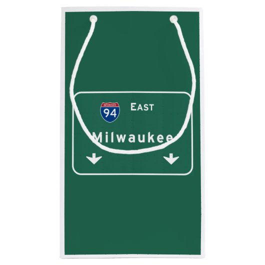 Milwaukee Wisconsin wi Interstate Highway Freeway Klein Cadeauzakje (Achterkant)