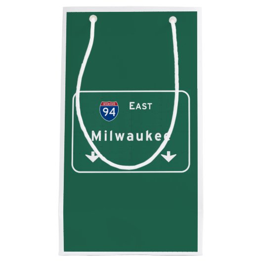 Milwaukee Wisconsin wi Interstate Highway Freeway Klein Cadeauzakje (Voorkant)