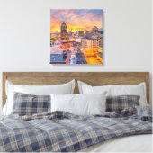 Milwaukee Wisconsin Wrapped Canvas 16.80 x 17.50 i Afdruk (Insitu (Slaapkamer))