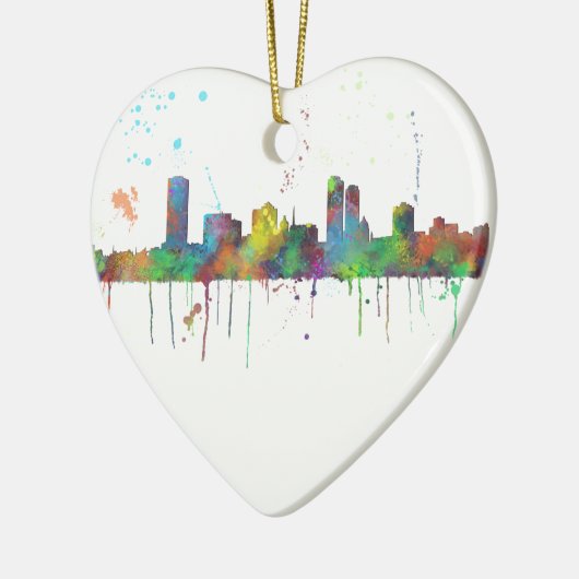 MILWAUKEE, WISCONSON SKYLINE KERAMISCH ORNAMENT (Links)