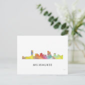 MILWAUKEE, WISCONSON SKYLINE WB1 - BRIEFKAART (Staand voorkant)