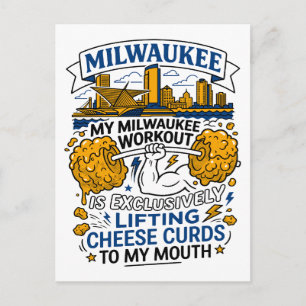 Milwaukee Workout Tilt Kaasbrokken Naar Mond Briefkaart