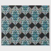 Milyroyce Kerstbaroque Pattern Cadeaupapier (Vlak)