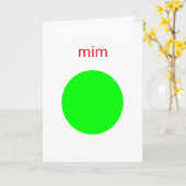 mim kaart (Gele Bloem)