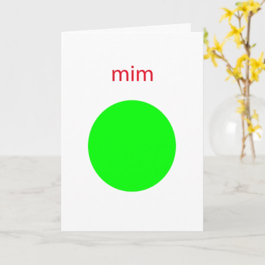 mim kaart (Gele Bloem)