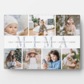 "Mima" Namen van kleinkinderen 7 Foto Collage Plaq Fotoplaat (voorkant)