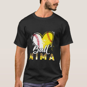 Mima van beide honkbal softbal sport matching fami t-shirt