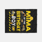 Mima van de verjaardag jongen bouwvakker geboorte fleece deken (Voorkant (Horizontaal))