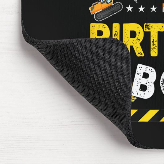 Mima van de verjaardag jongen bouwvakker geboorte muismat (Hoek)